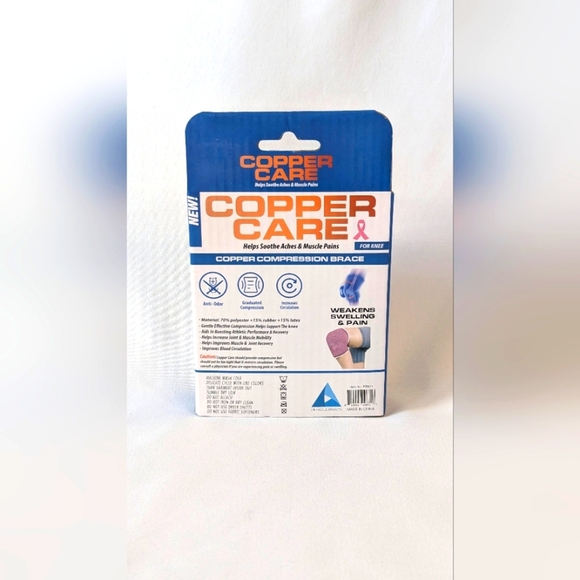 Copper Care compression sleeve knee brace pink OSFM - BNIB! - Picture 2 of 2